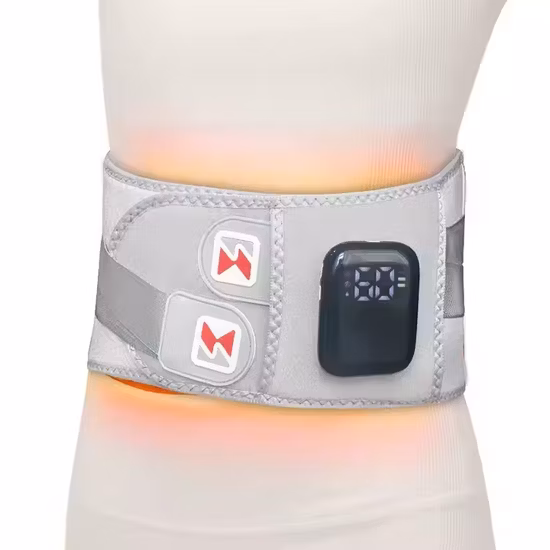 Ceinture de massage chauffante pour le dos à la taille magnétique avec herbe naturelle